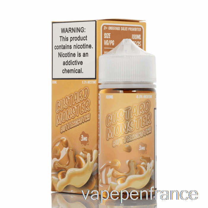 Caramel Au Beurre - Monstre à La Crème - 100 Ml 6 Mg Stylo Vape